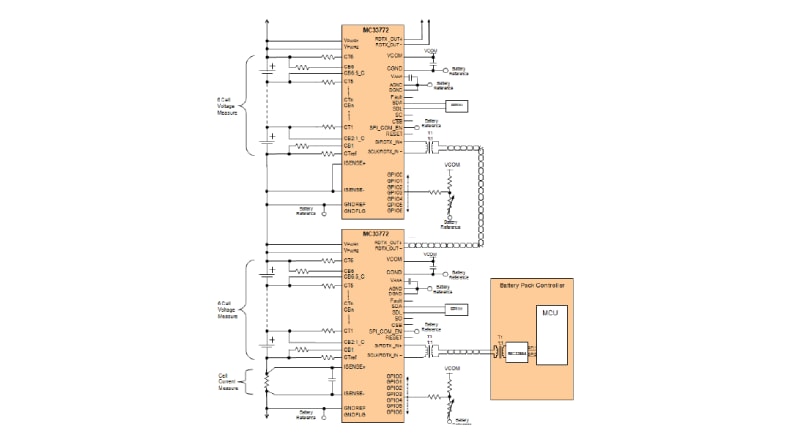 MC33772 and MC33664 High-Voltage Battery Management System
