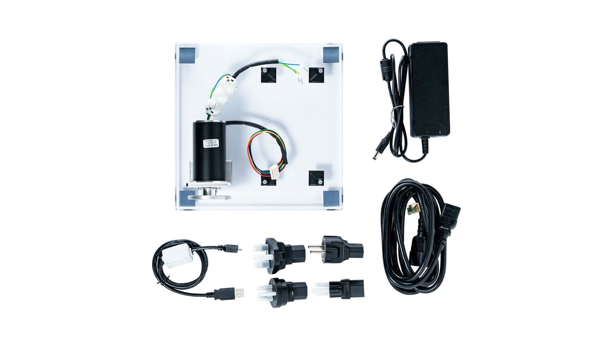 BLDC Motor Control Accessory Kit with Cables Top View