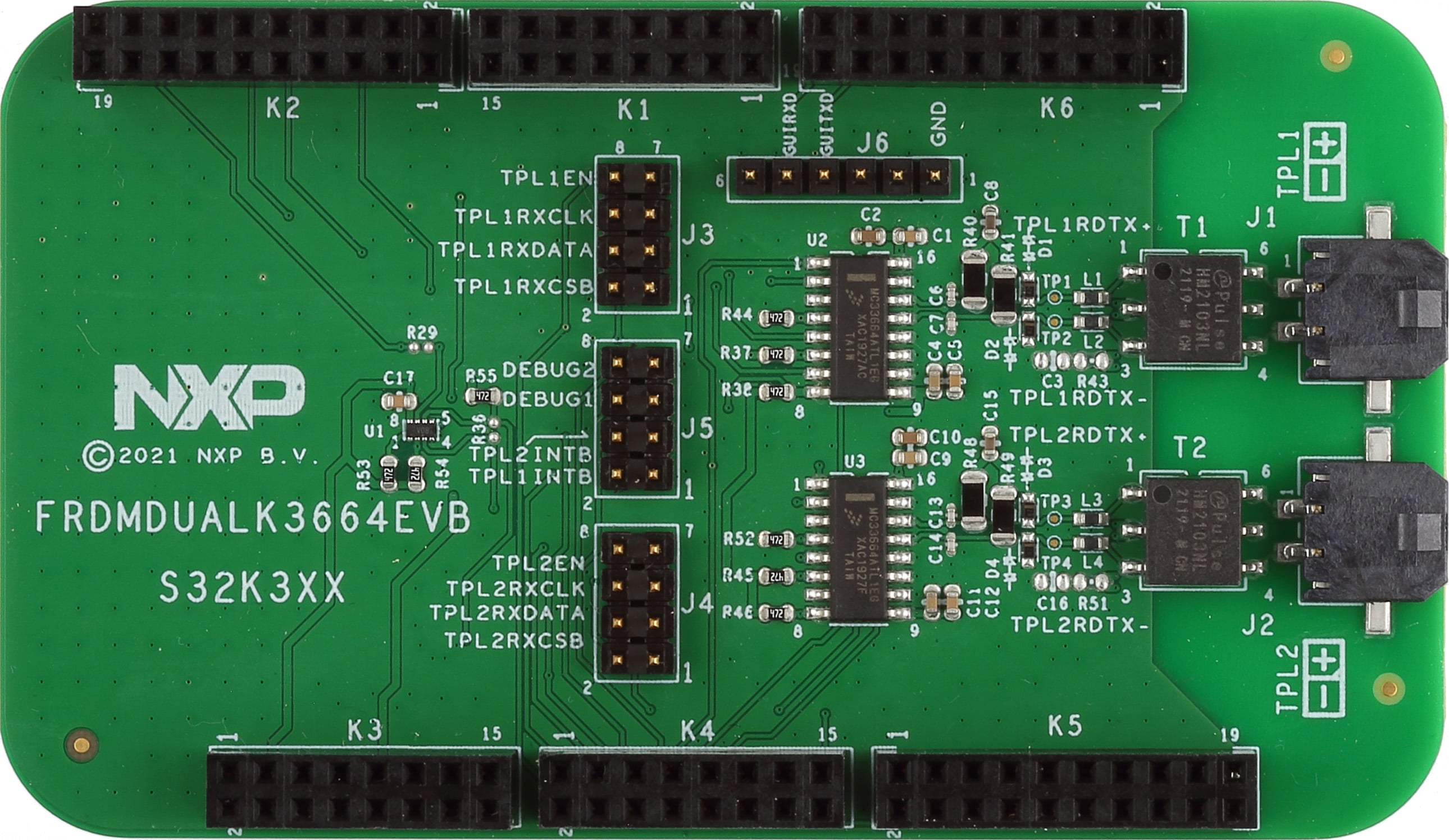 FRDMDUALK3664EVB Transceiver Board