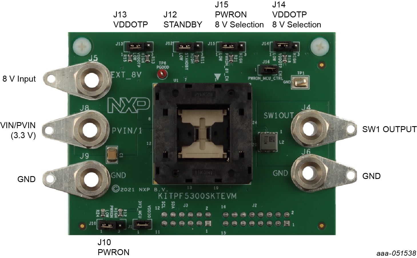 Overview of the KITPF5300SKTEVM board