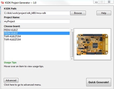 KL82Z-KSDK-PROJECT-GENERATOR