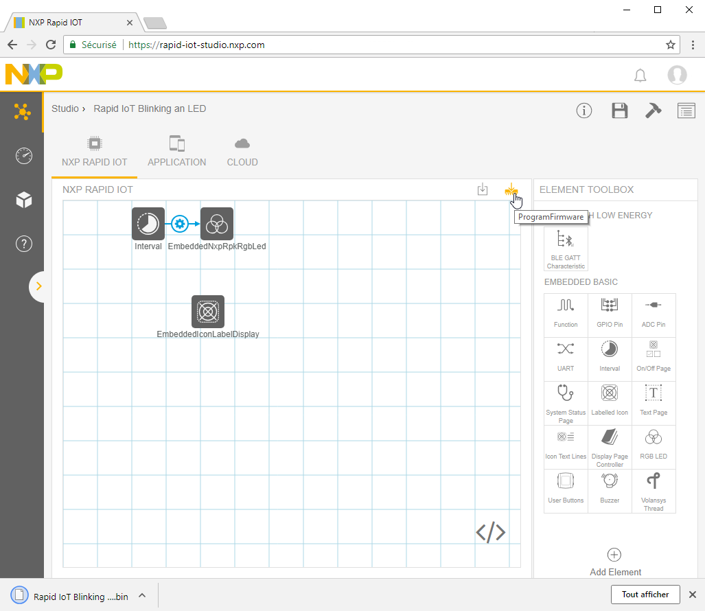 Figure 11.  Build, Generate and Download Firmware