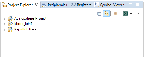 Figure 4.   MCUXpresso Project Explorer