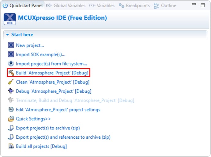 Figure 6.   Project Build