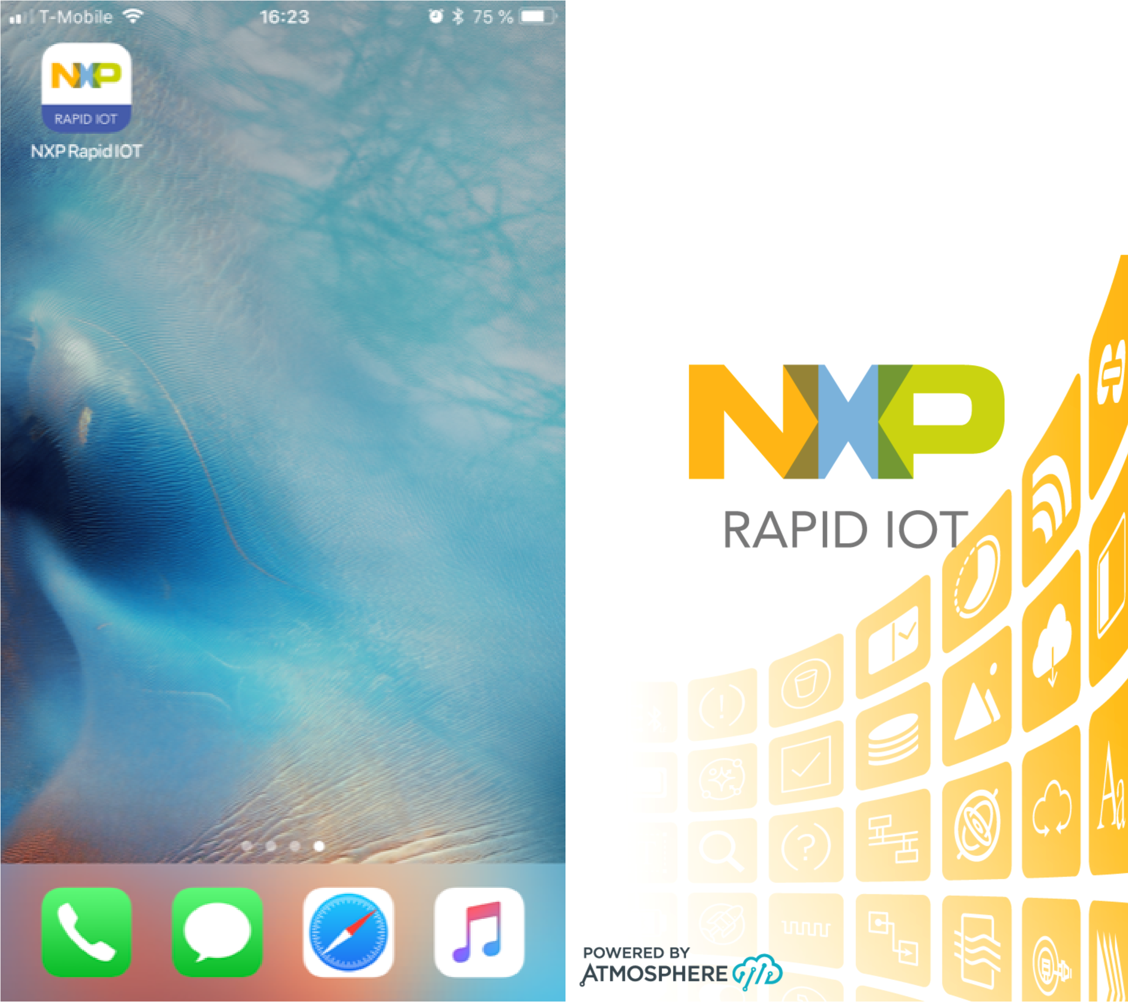 Figure 26.  Launch Rapid IoT phone App