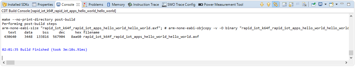 Figure 17.  Console Window