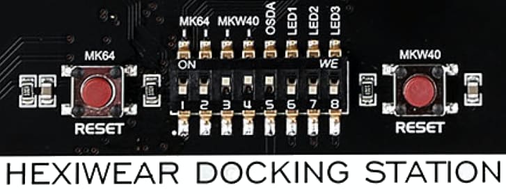 Figure 22.  Docking Station Jumper Switch configuration to debug KW41Z