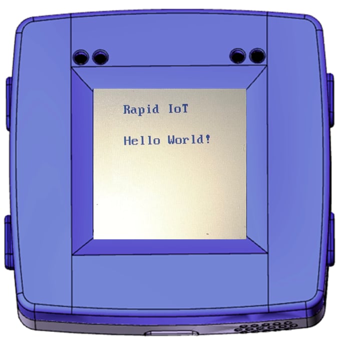 Figure 26.  Rapid IoT Hello World  