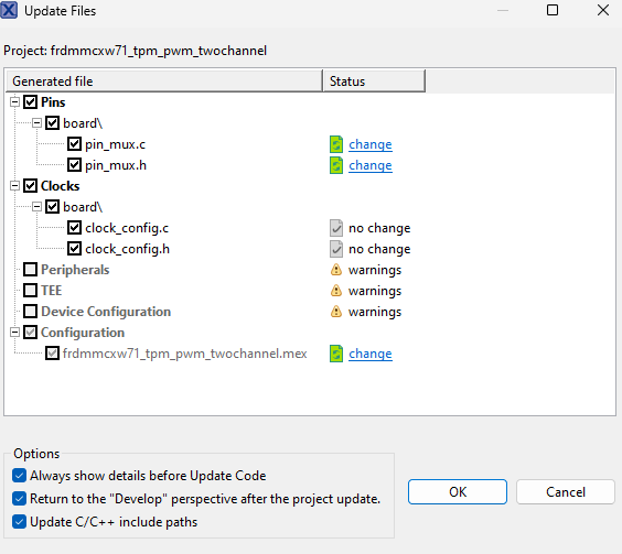 FRDM-MCXW71 Update Files