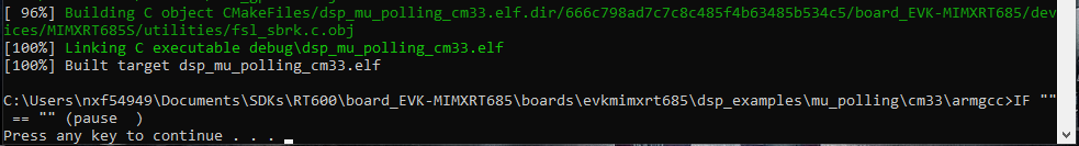 Getting Starter MIMXRT685-EVK 2.5 BUILD