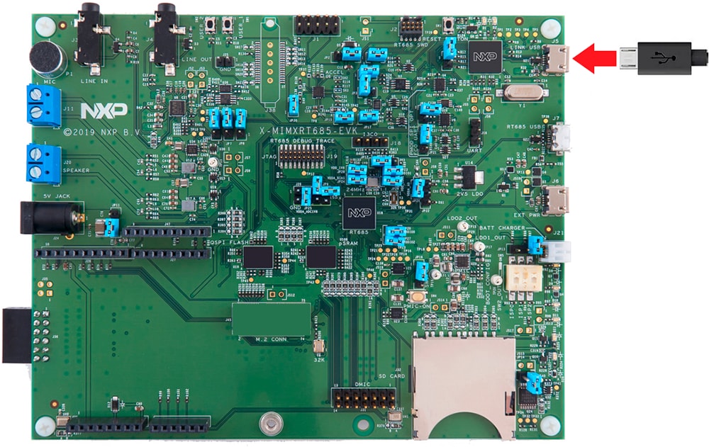 Getting Starter MIMXRT685-EVK 3.1 CONENCTBOARD