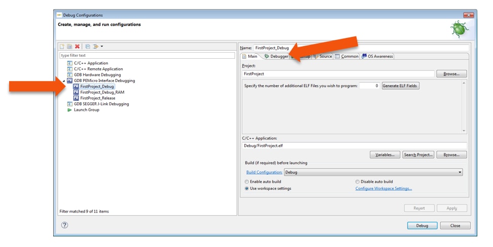 S32K146-GS-S32DS-DEBUG-OPENSDA-OPTIONS