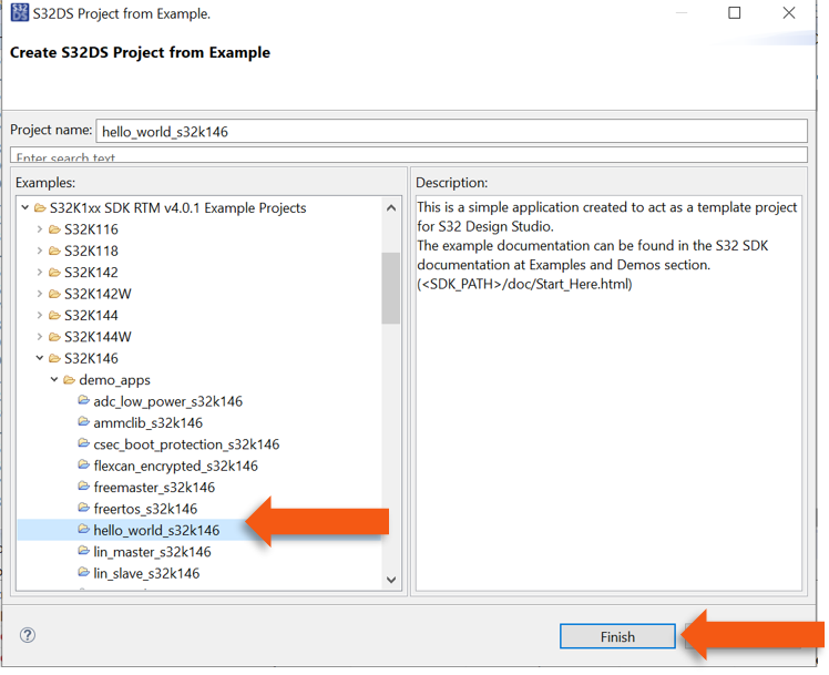 S32K146-GS-SDK-HELLOWORLD