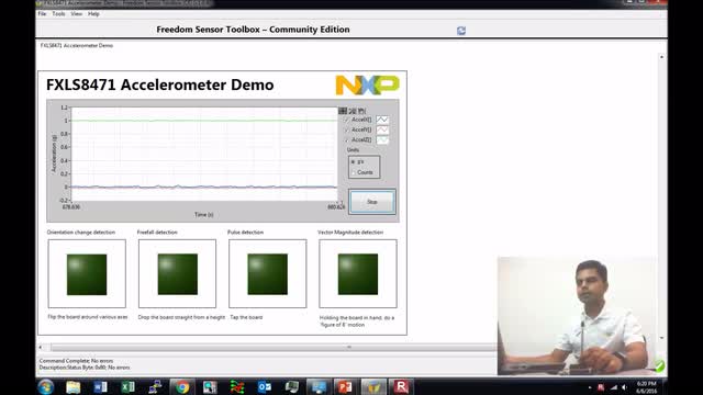 FXLS8471 | Linear Accelerometer | Demo