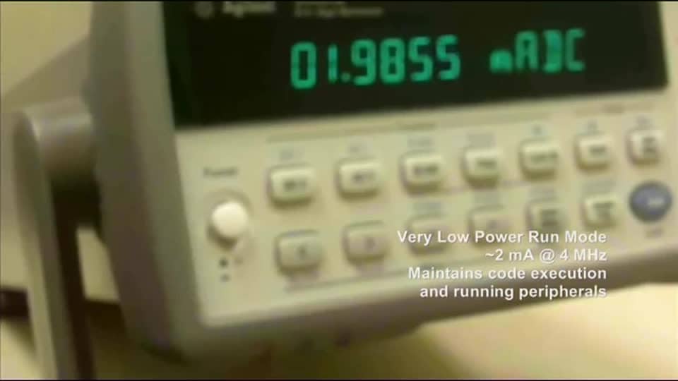 Power Consumption Based on Opeating Modes Using the 50 MHz Cortex M4 Kinetis<sup>&#174;</sup> K20