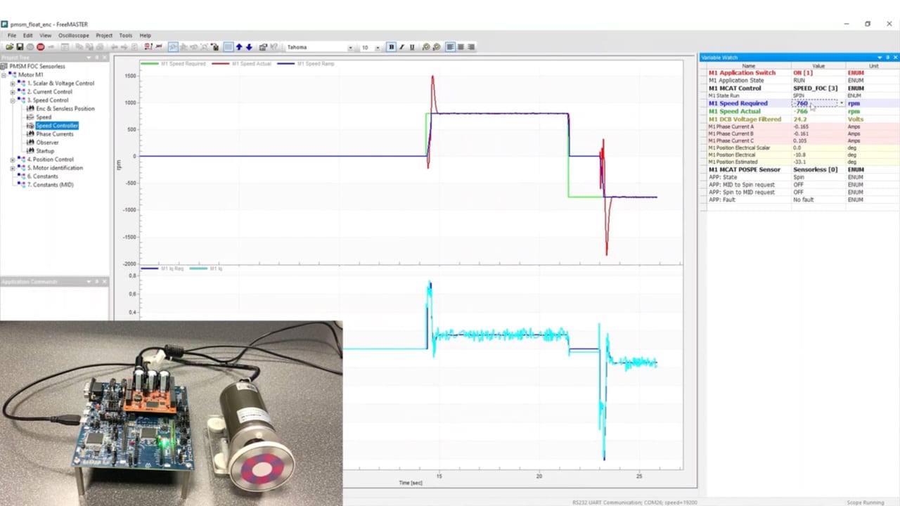 MCUXpresso SDK Motor Control Example for LPCXpresso55S36